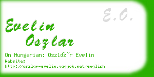 evelin oszlar business card